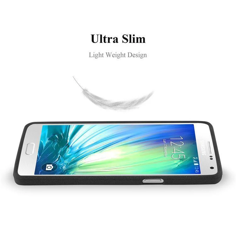 Cadorabo Hülle kompatibel mit Samsung Galaxy A3 2015 Schutzhülle aus flexiblem TPU Silikon