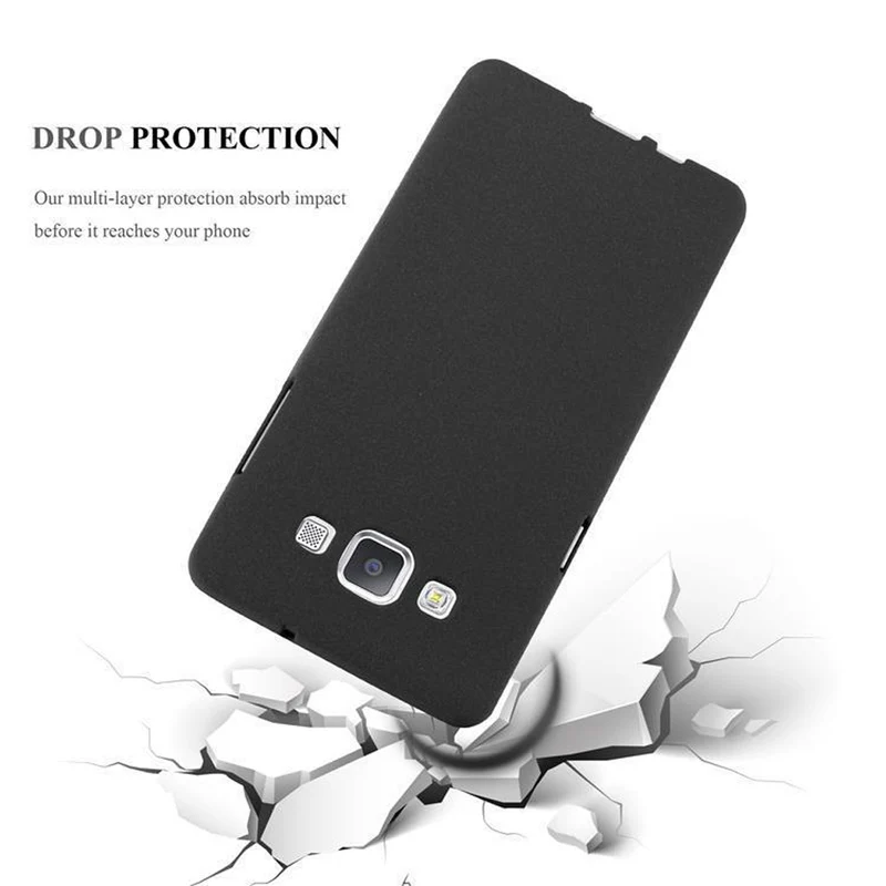 Cadorabo Hülle kompatibel mit Samsung Galaxy A3 2015 Schutzhülle aus flexiblem TPU Silikon