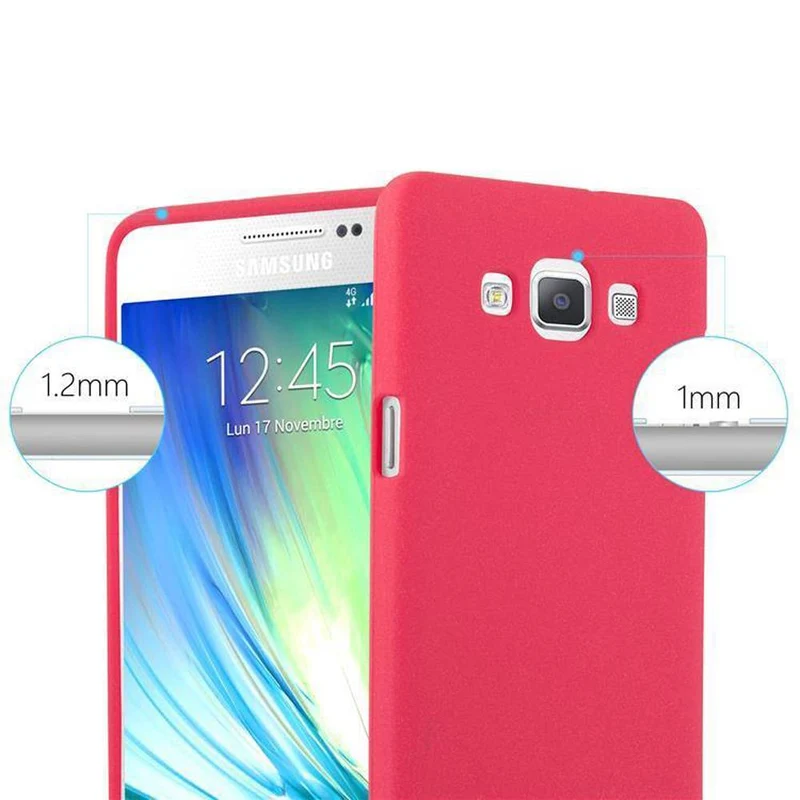 Cadorabo Hülle kompatibel mit Samsung Galaxy A3 2015 Schutzhülle aus flexiblem TPU Silikon