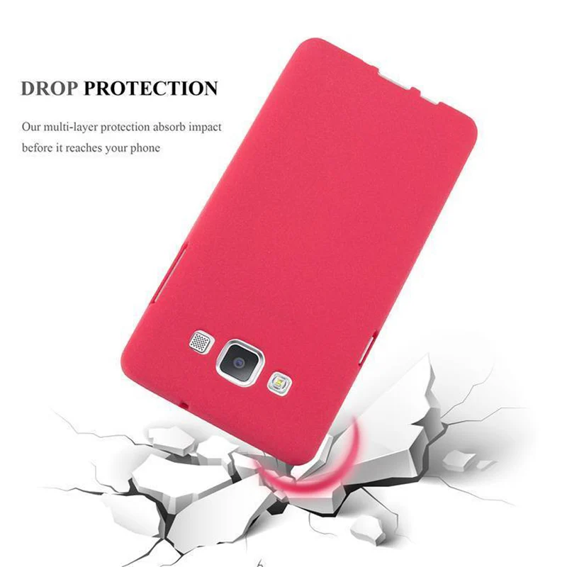 Cadorabo Hülle kompatibel mit Samsung Galaxy A3 2015 Schutzhülle aus flexiblem TPU Silikon