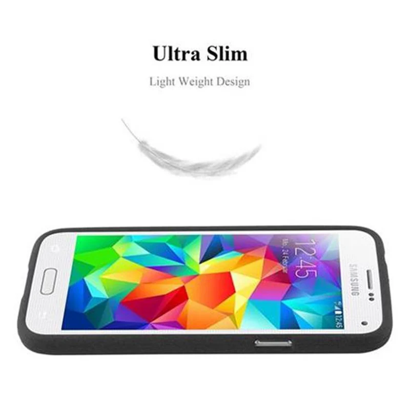Cadorabo Hülle kompatibel mit Samsung Galaxy S5 MINI / S5 MINI DUOS Schutzhülle aus flexiblem TPU Silikon