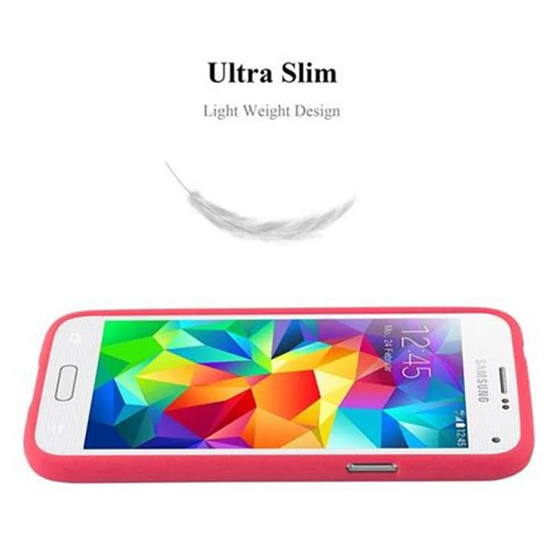 Cadorabo Hülle kompatibel mit Samsung Galaxy S5 MINI / S5 MINI DUOS Schutzhülle aus flexiblem TPU Silikon