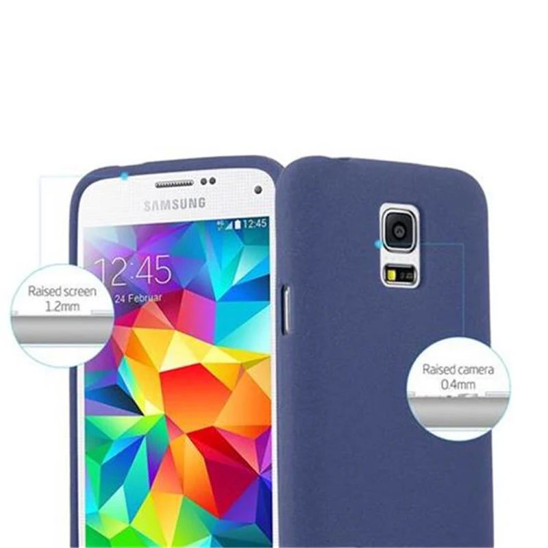 Cadorabo Hülle kompatibel mit Samsung Galaxy S5 MINI / S5 MINI DUOS Schutzhülle aus flexiblem TPU Silikon