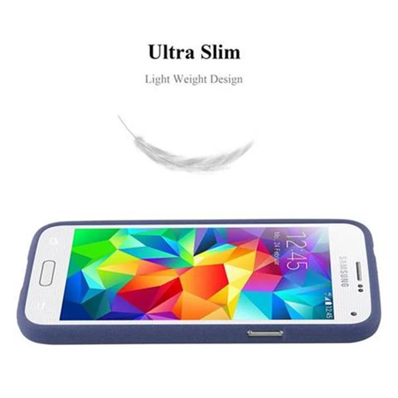 Cadorabo Hülle kompatibel mit Samsung Galaxy S5 MINI / S5 MINI DUOS Schutzhülle aus flexiblem TPU Silikon