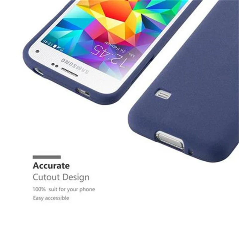 Cadorabo Hülle kompatibel mit Samsung Galaxy S5 MINI / S5 MINI DUOS Schutzhülle aus flexiblem TPU Silikon