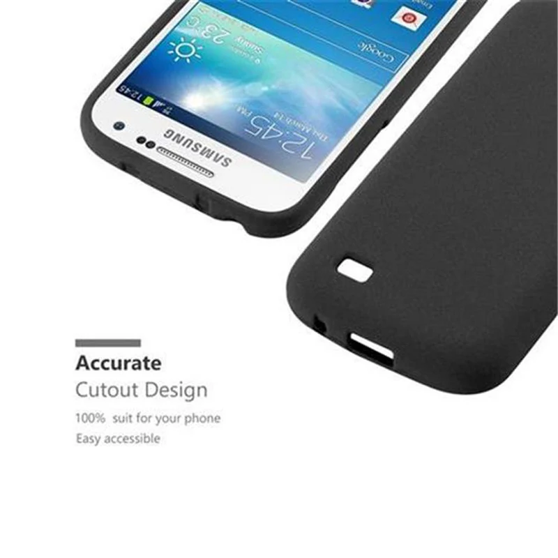 Cadorabo Hülle kompatibel mit Samsung Galaxy S4 MINI Schutzhülle aus flexiblem TPU Silikon