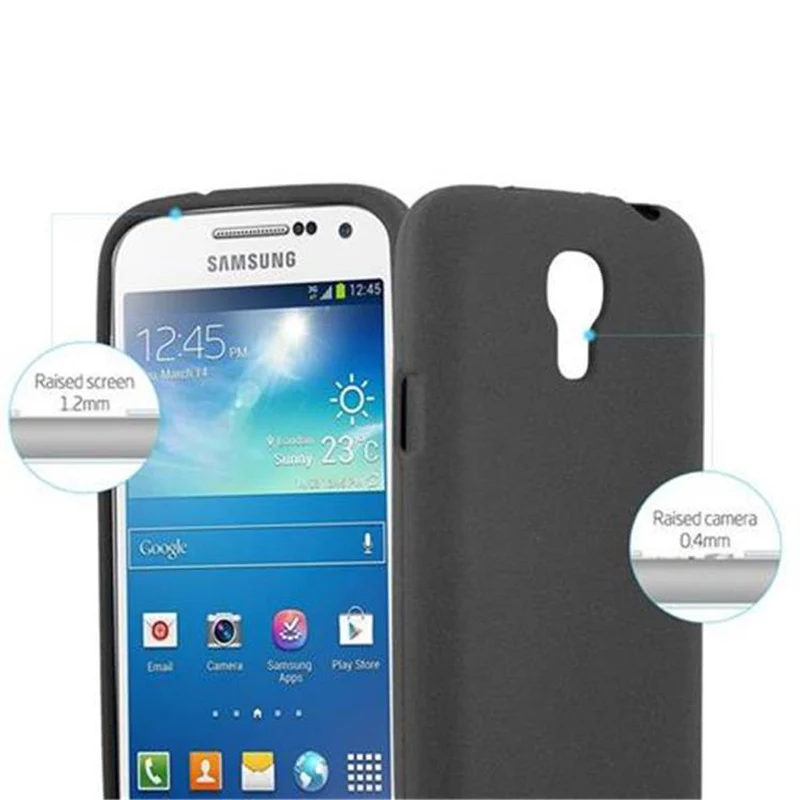 Cadorabo Hülle kompatibel mit Samsung Galaxy S4 MINI Schutzhülle aus flexiblem TPU Silikon