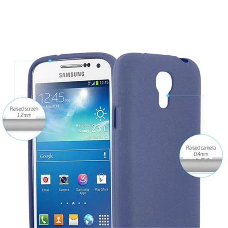 Cadorabo Hülle kompatibel mit Samsung Galaxy S4 MINI Schutzhülle aus flexiblem TPU Silikon
