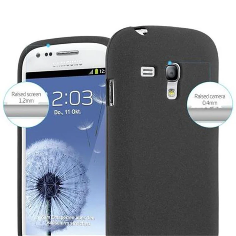 Cadorabo Hülle kompatibel mit Samsung Galaxy S3 MINI Schutzhülle aus flexiblem TPU Silikon