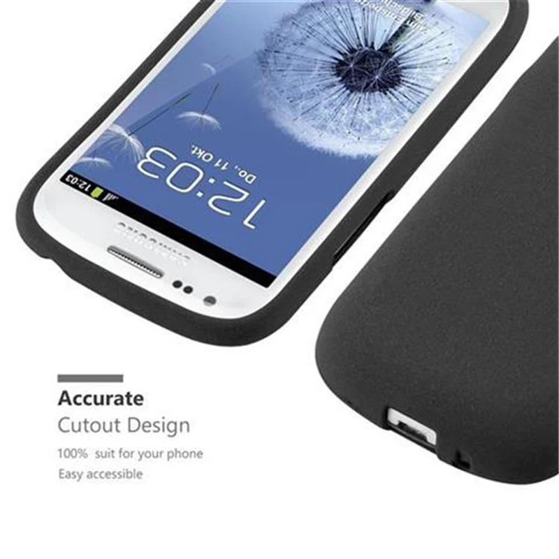 Cadorabo Hülle kompatibel mit Samsung Galaxy S3 MINI Schutzhülle aus flexiblem TPU Silikon
