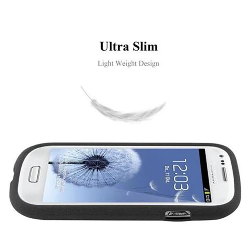 Cadorabo Hülle kompatibel mit Samsung Galaxy S3 MINI Schutzhülle aus flexiblem TPU Silikon