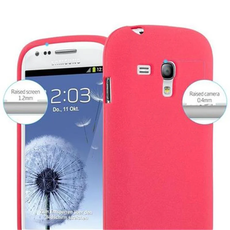 Cadorabo Hülle kompatibel mit Samsung Galaxy S3 MINI Schutzhülle aus flexiblem TPU Silikon