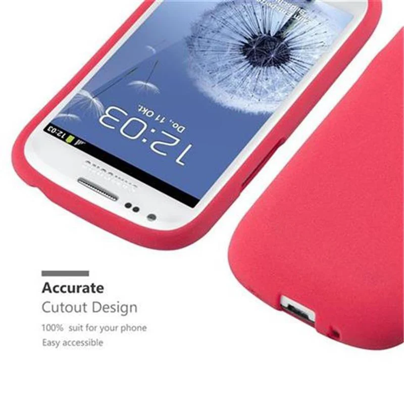Cadorabo Hülle kompatibel mit Samsung Galaxy S3 MINI Schutzhülle aus flexiblem TPU Silikon