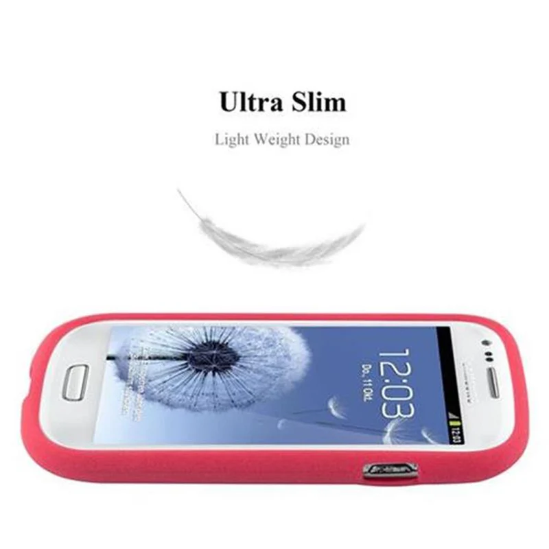 Cadorabo Hülle kompatibel mit Samsung Galaxy S3 MINI Schutzhülle aus flexiblem TPU Silikon