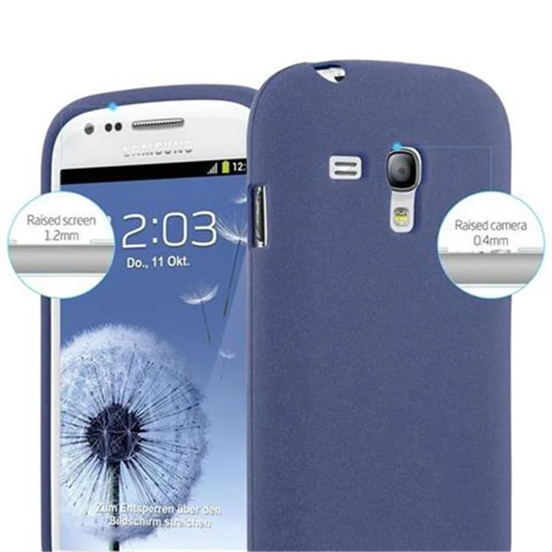 Cadorabo Hülle kompatibel mit Samsung Galaxy S3 MINI Schutzhülle aus flexiblem TPU Silikon