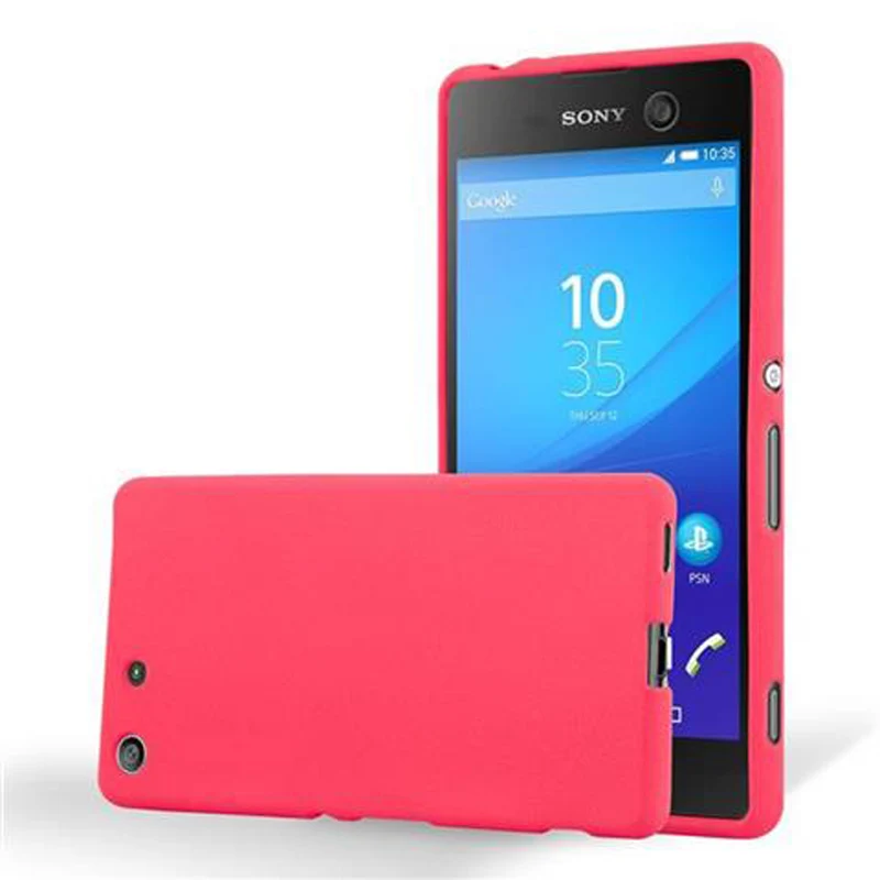 Cadorabo Hülle kompatibel mit Sony Xperia M5 Schutzhülle aus flexiblem TPU Silikon