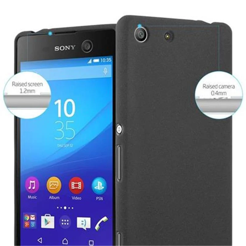 Cadorabo Hülle kompatibel mit Sony Xperia M5 Schutzhülle aus flexiblem TPU Silikon