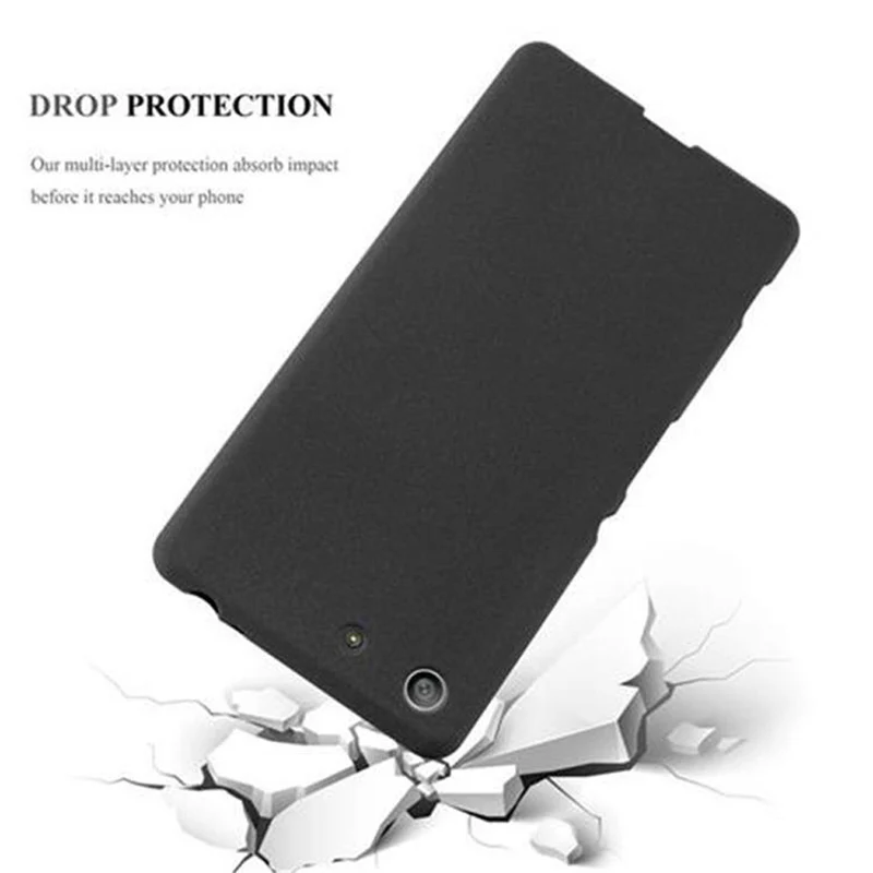 Cadorabo Hülle kompatibel mit Sony Xperia M5 Schutzhülle aus flexiblem TPU Silikon