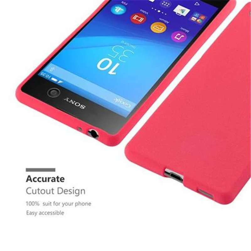 Cadorabo Hülle kompatibel mit Sony Xperia M5 Schutzhülle aus flexiblem TPU Silikon
