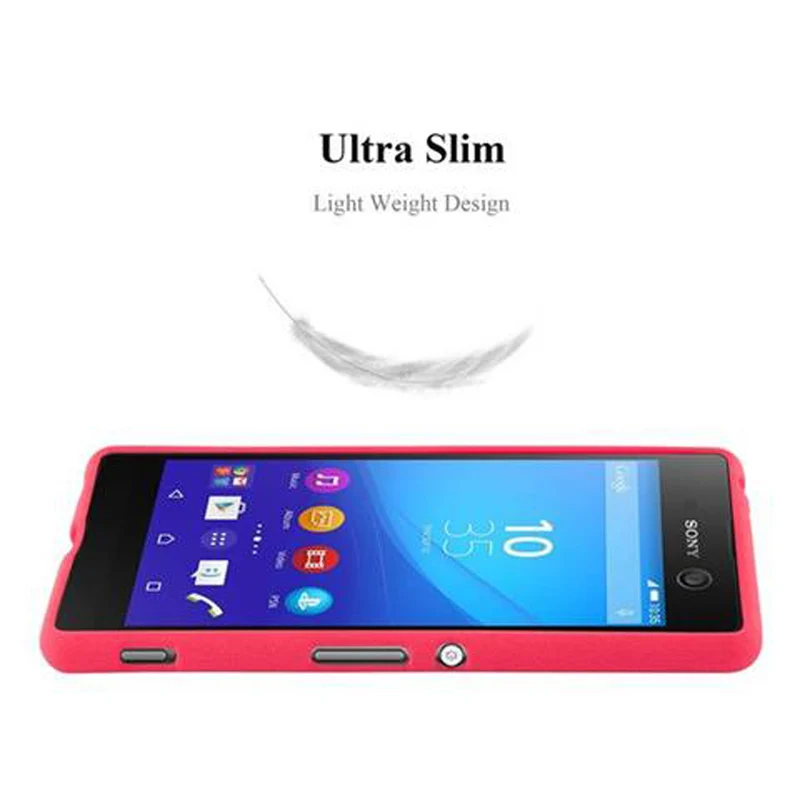 Cadorabo Hülle kompatibel mit Sony Xperia M5 Schutzhülle aus flexiblem TPU Silikon