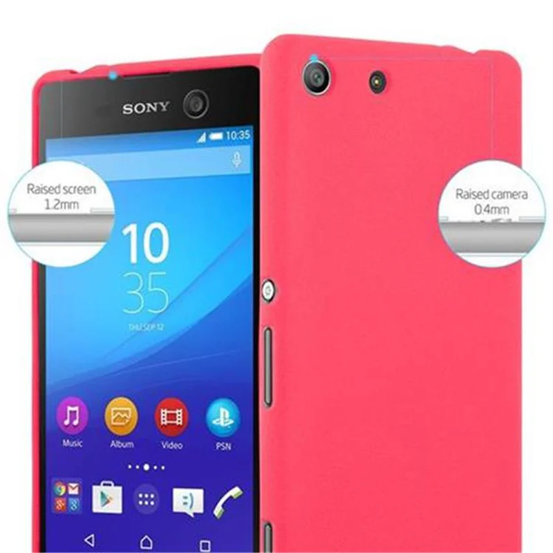 Cadorabo Hülle kompatibel mit Sony Xperia M5 Schutzhülle aus flexiblem TPU Silikon