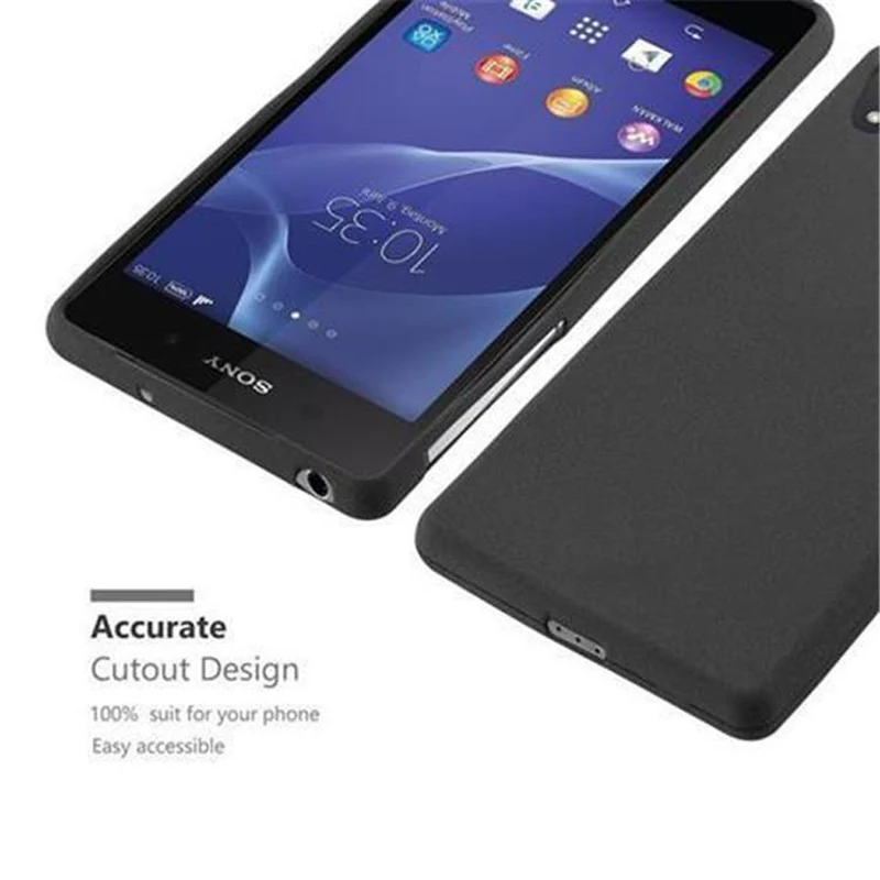 Cadorabo Hülle kompatibel mit Sony Xperia Z2 Schutzhülle aus flexiblem TPU Silikon