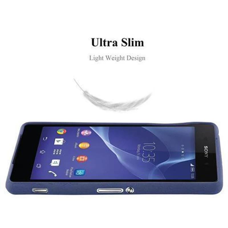 Cadorabo Hülle kompatibel mit Sony Xperia Z2 Schutzhülle aus flexiblem TPU Silikon