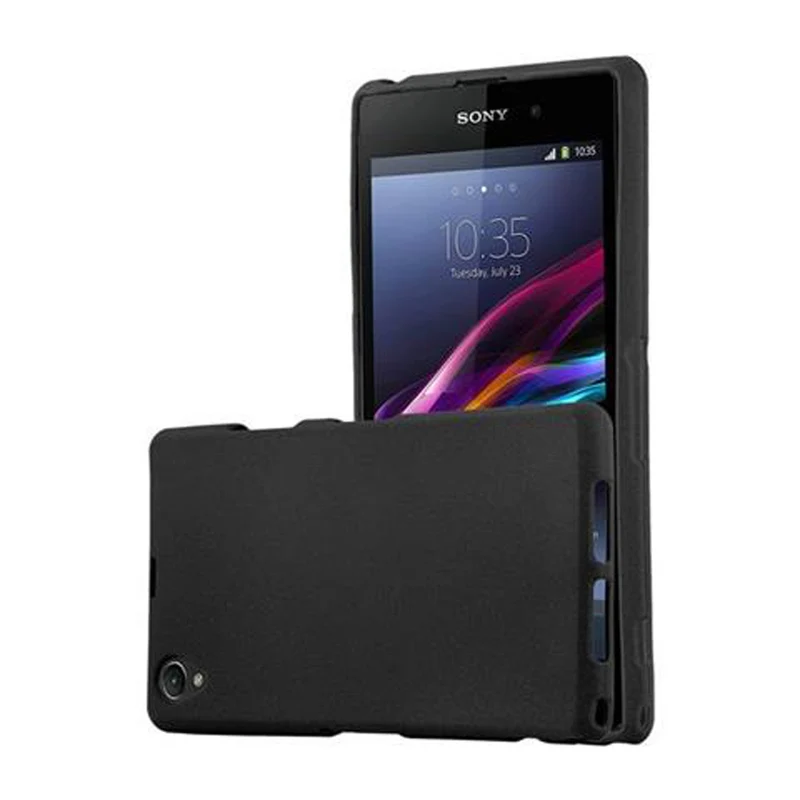 Cadorabo Hülle kompatibel mit Sony Xperia Z1 COMPACT Schutzhülle aus flexiblem TPU Silikon