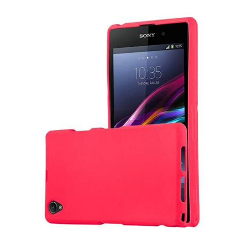 Cadorabo Hülle kompatibel mit Sony Xperia Z1 COMPACT Schutzhülle aus flexiblem TPU Silikon