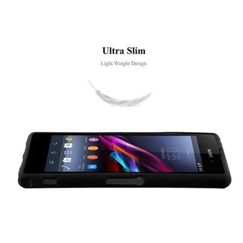Cadorabo Hülle kompatibel mit Sony Xperia Z1 COMPACT Schutzhülle aus flexiblem TPU Silikon