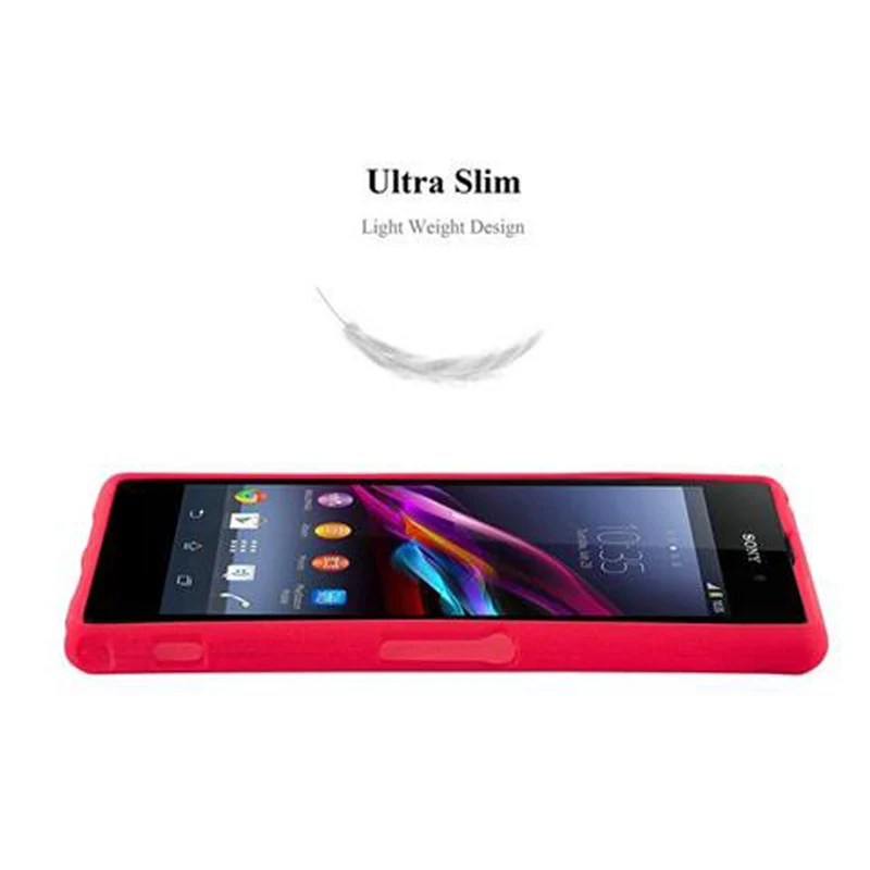 Cadorabo Hülle kompatibel mit Sony Xperia Z1 COMPACT Schutzhülle aus flexiblem TPU Silikon