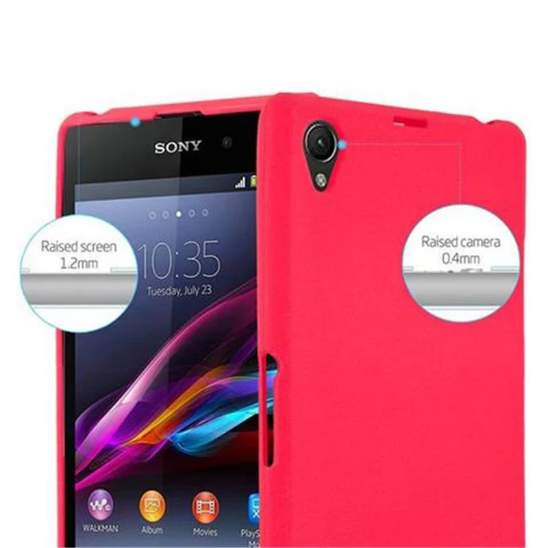 Cadorabo Hülle kompatibel mit Sony Xperia Z1 COMPACT Schutzhülle aus flexiblem TPU Silikon