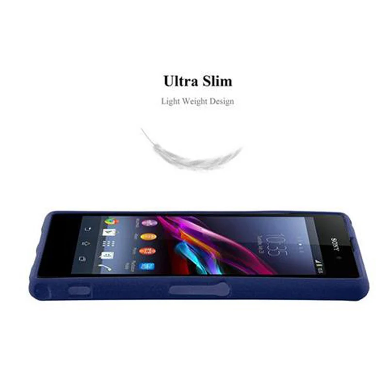 Cadorabo Hülle kompatibel mit Sony Xperia Z1 COMPACT Schutzhülle aus flexiblem TPU Silikon