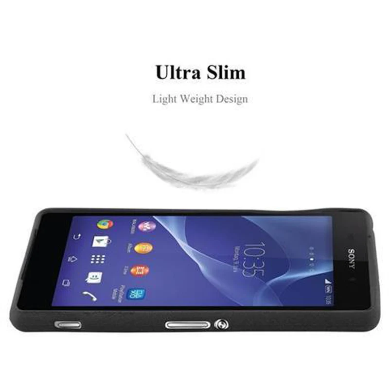 Cadorabo Hülle kompatibel mit Sony Xperia Z1 Schutzhülle aus flexiblem TPU Silikon