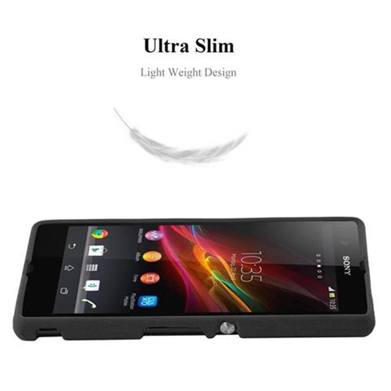 Cadorabo Hülle kompatibel mit Sony Xperia Z Schutzhülle aus flexiblem TPU Silikon