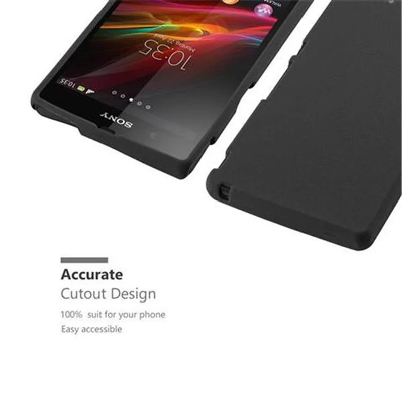 Cadorabo Hülle kompatibel mit Sony Xperia Z Schutzhülle aus flexiblem TPU Silikon