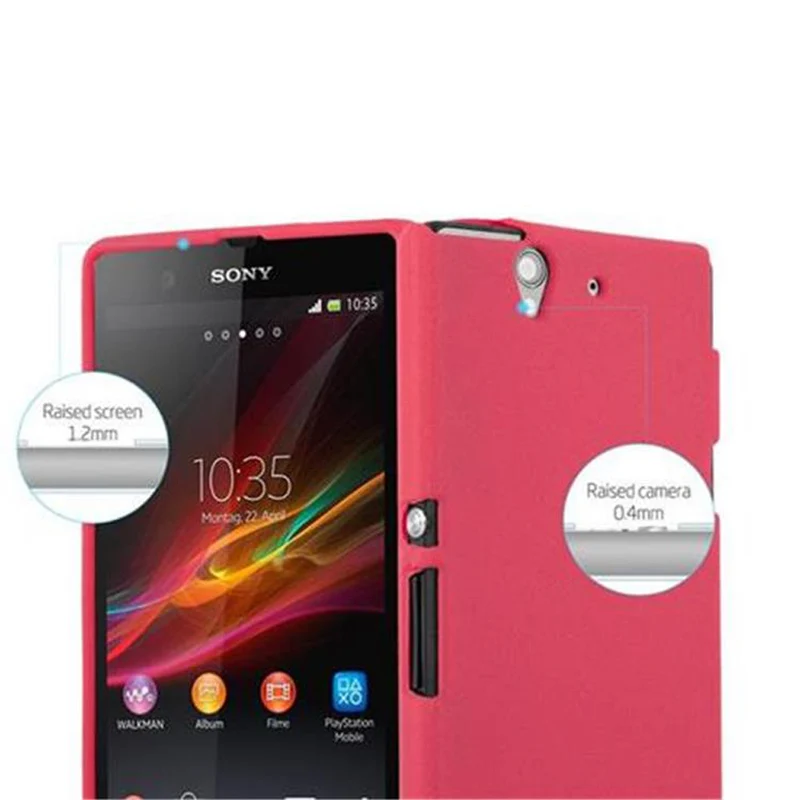 Cadorabo Hülle kompatibel mit Sony Xperia Z Schutzhülle aus flexiblem TPU Silikon