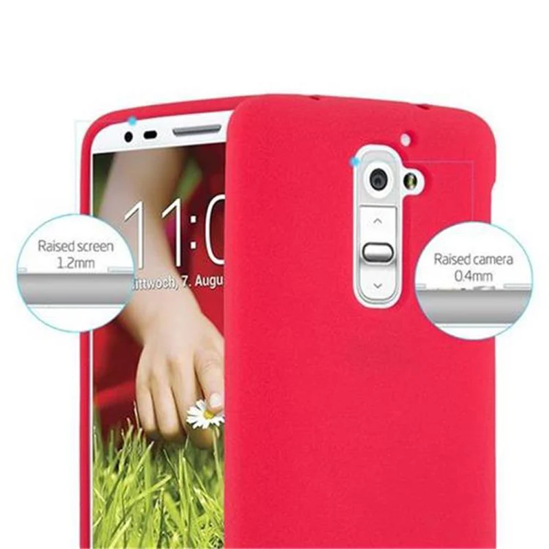 Cadorabo Hülle kompatibel mit LG G2 Schutzhülle aus flexiblem TPU Silikon