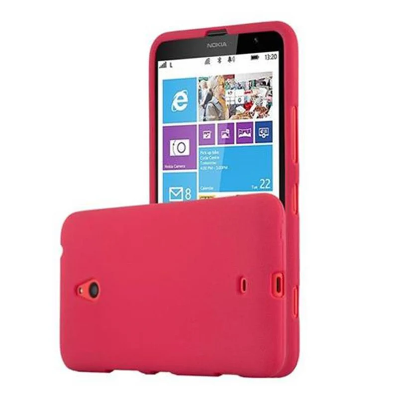 Cadorabo Hülle kompatibel mit Nokia Lumia 1320 Schutzhülle aus flexiblem TPU Silikon