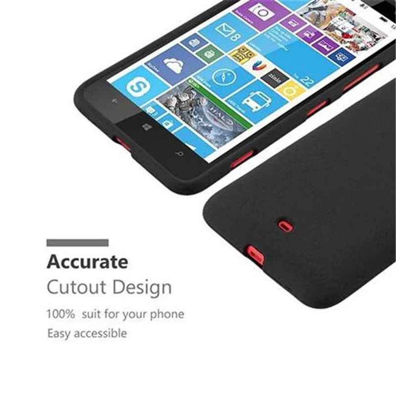 Cadorabo Hülle kompatibel mit Nokia Lumia 1320 Schutzhülle aus flexiblem TPU Silikon