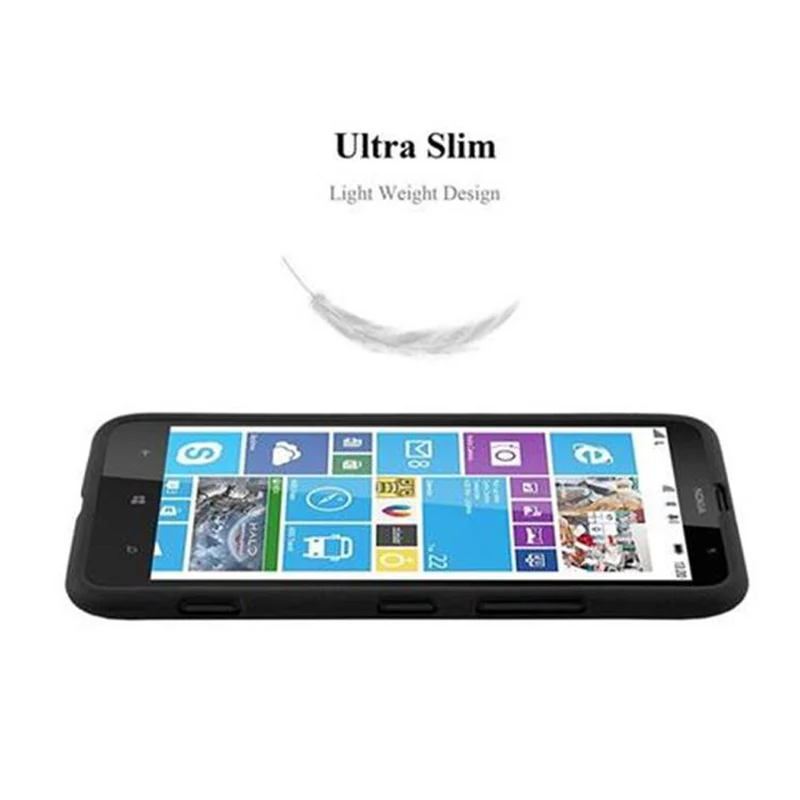 Cadorabo Hülle kompatibel mit Nokia Lumia 1320 Schutzhülle aus flexiblem TPU Silikon