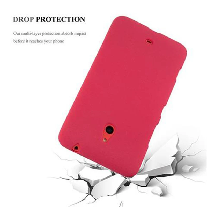 Cadorabo Hülle kompatibel mit Nokia Lumia 1320 Schutzhülle aus flexiblem TPU Silikon