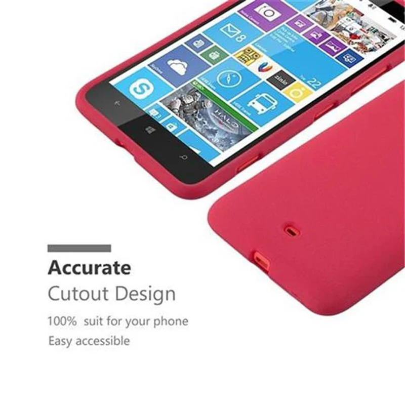 Cadorabo Hülle kompatibel mit Nokia Lumia 1320 Schutzhülle aus flexiblem TPU Silikon