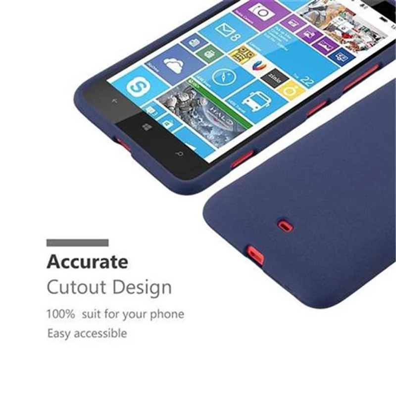 Cadorabo Hülle kompatibel mit Nokia Lumia 1320 Schutzhülle aus flexiblem TPU Silikon