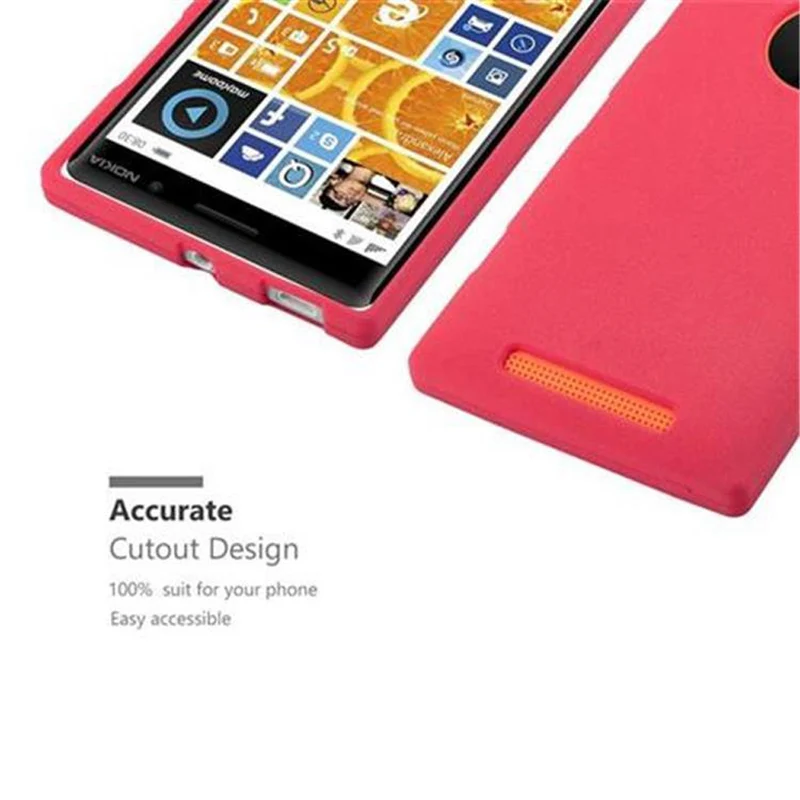 Cadorabo Hülle kompatibel mit Nokia Lumia 830 Schutzhülle aus flexiblem TPU Silikon