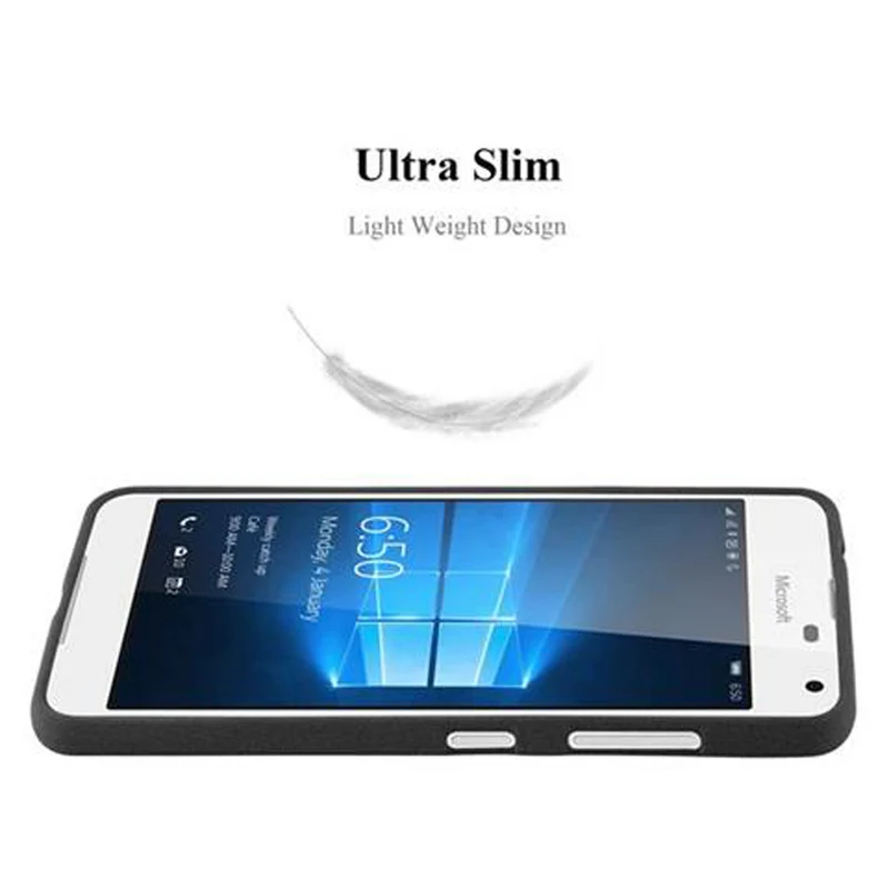 Cadorabo Hülle kompatibel mit Nokia Lumia 650 Schutzhülle aus flexiblem TPU Silikon