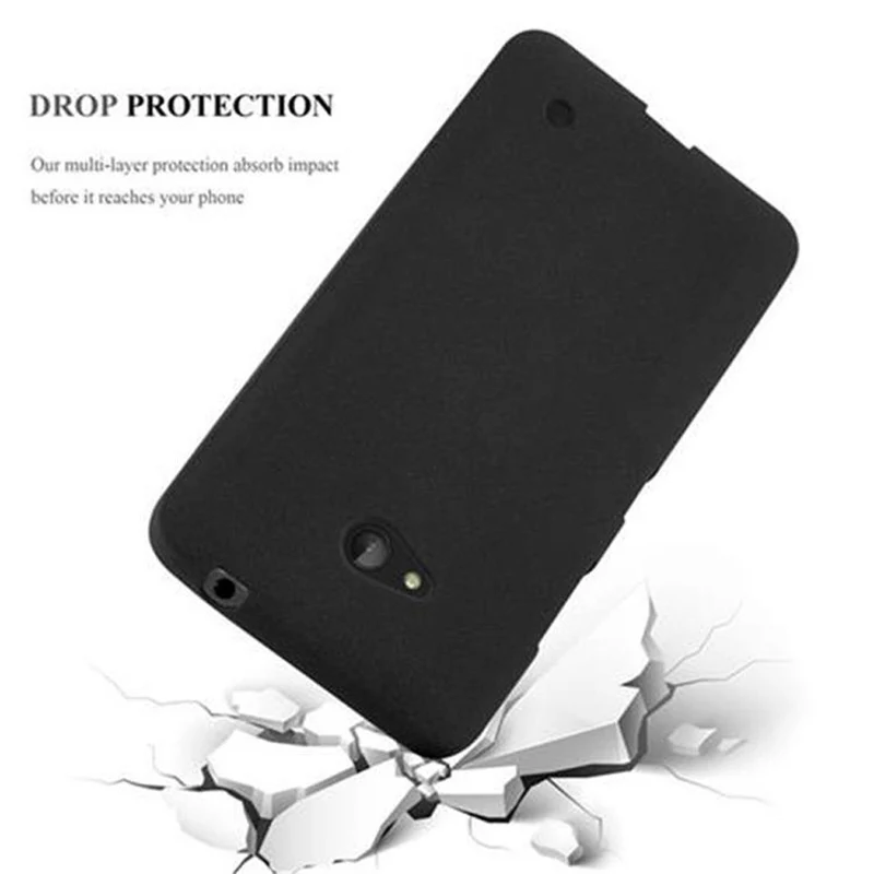 Cadorabo Hülle kompatibel mit Nokia Lumia 640 Schutzhülle aus flexiblem TPU Silikon