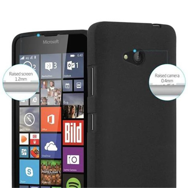 Cadorabo Hülle kompatibel mit Nokia Lumia 640 Schutzhülle aus flexiblem TPU Silikon