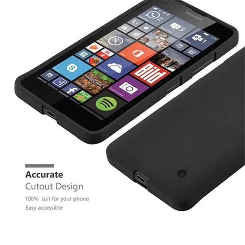 Cadorabo Hülle kompatibel mit Nokia Lumia 640 Schutzhülle aus flexiblem TPU Silikon