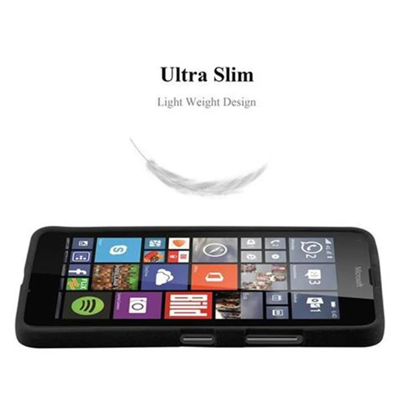Cadorabo Hülle kompatibel mit Nokia Lumia 640 Schutzhülle aus flexiblem TPU Silikon